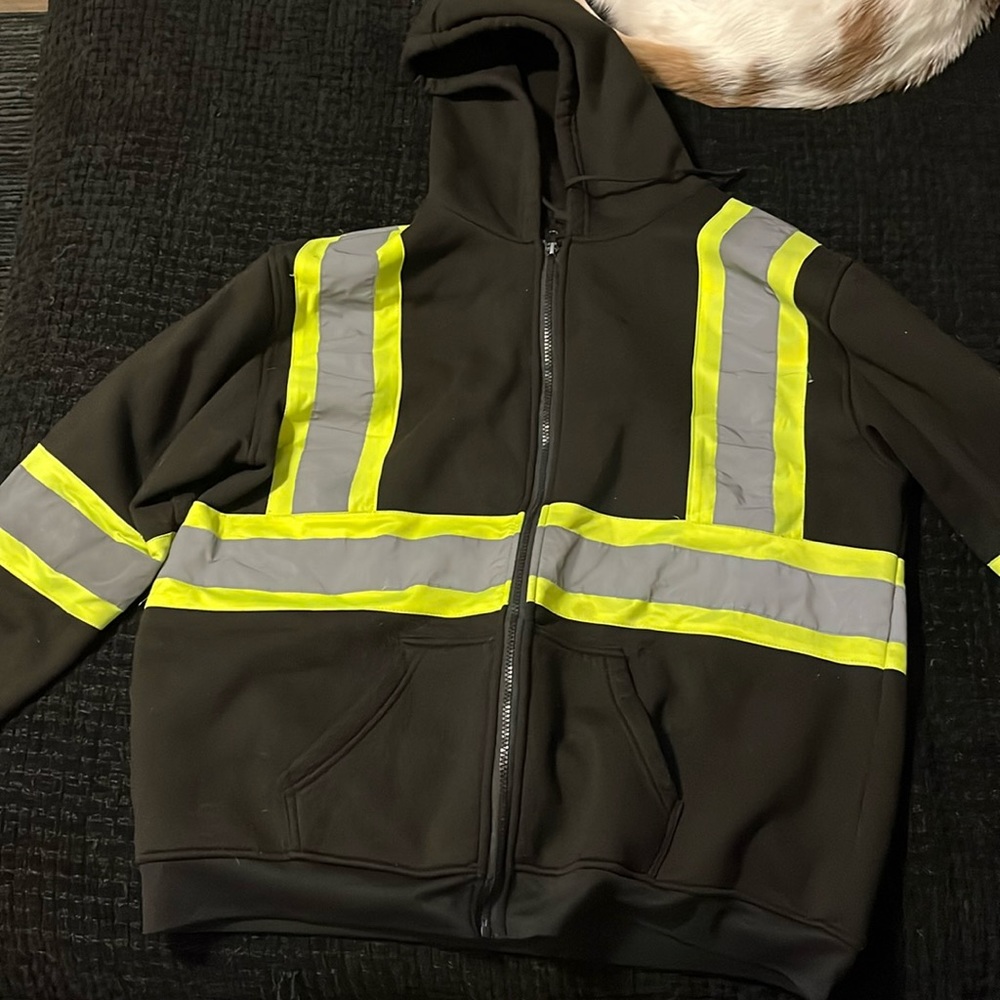 High Visibility Zip-Up Hoodie